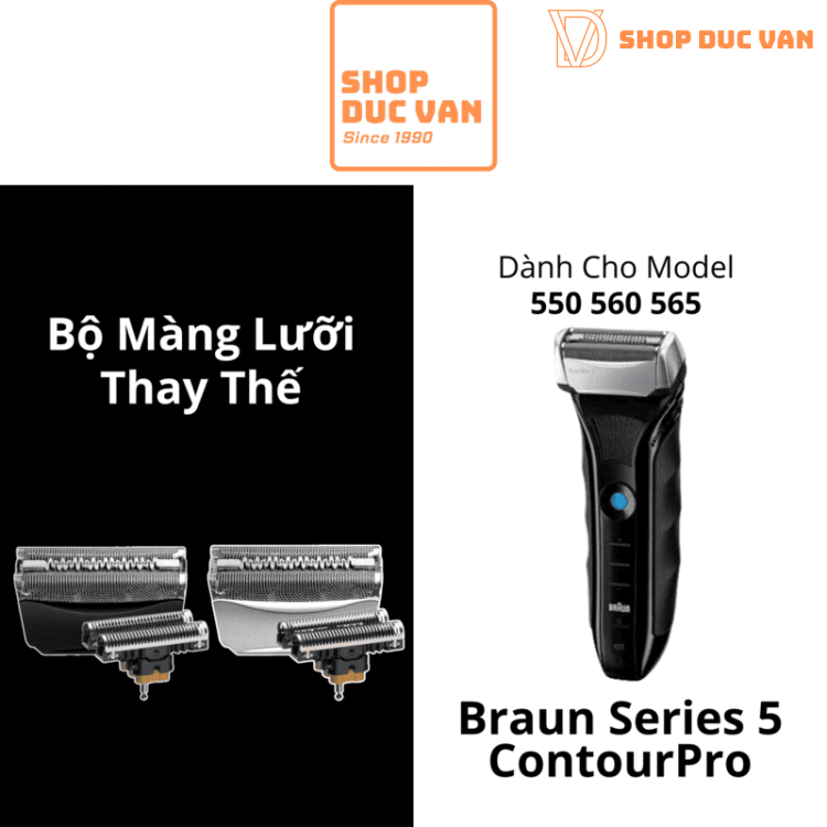 Màng Cạo Braun 51S 51B Cho Máy Braun Series 5 550, 560, 565, ContourPro