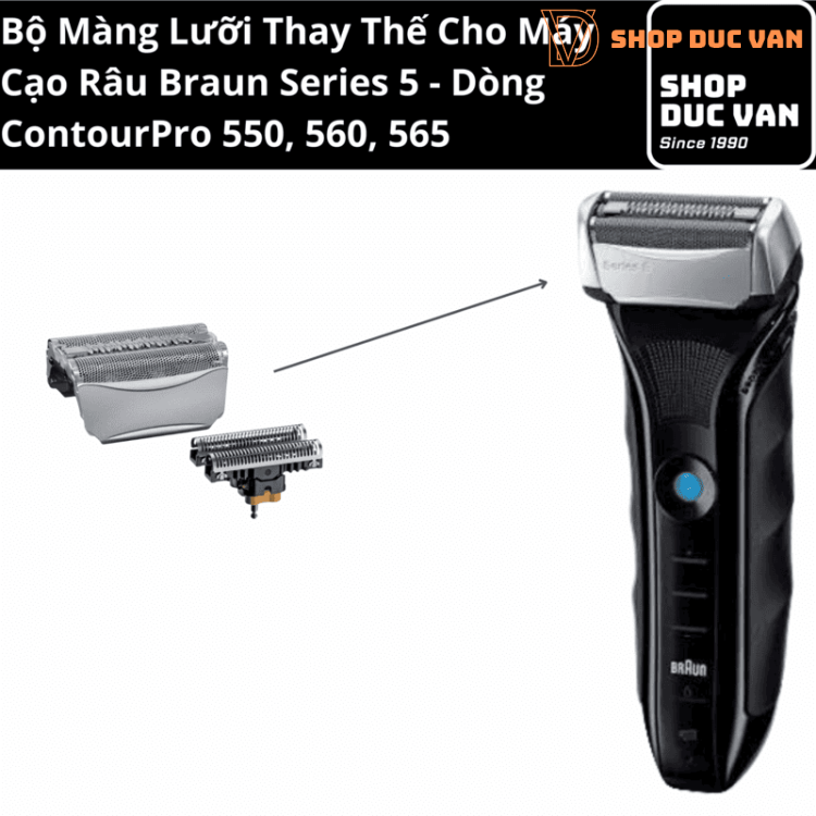 Màng Cạo Braun 51S 51B Cho Máy Braun Series 5 550, 560, 565, ContourPro