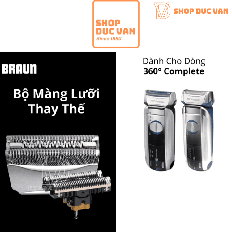 Bộ Màng Lưỡi Thay Thế Cho Braun Dòng 360° Complete