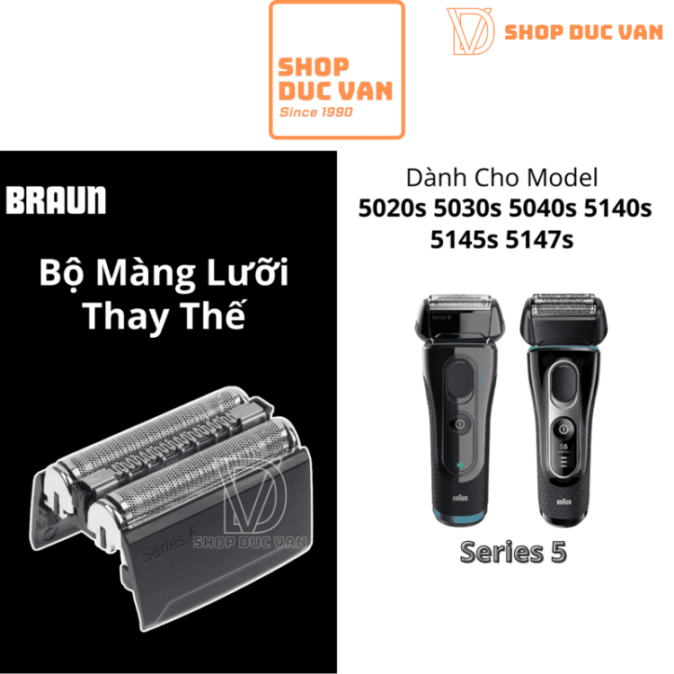 Đầu Thay Thế Braun Cho Máy Cạo Râu Braun Series 5 5020s 5030s 5040s 5140s 5145s 5147s 5160s
