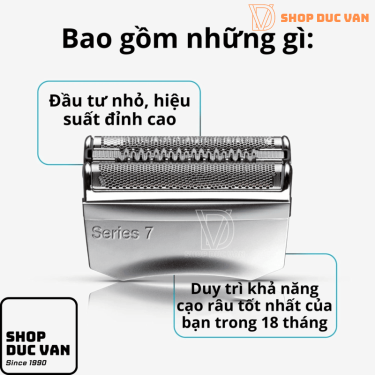 Đầu Cạo Râu Braun 70S Thay Thế Series 7 Model 720s 730s 740s 750cc 760cc 765cc 790cc 795cc 