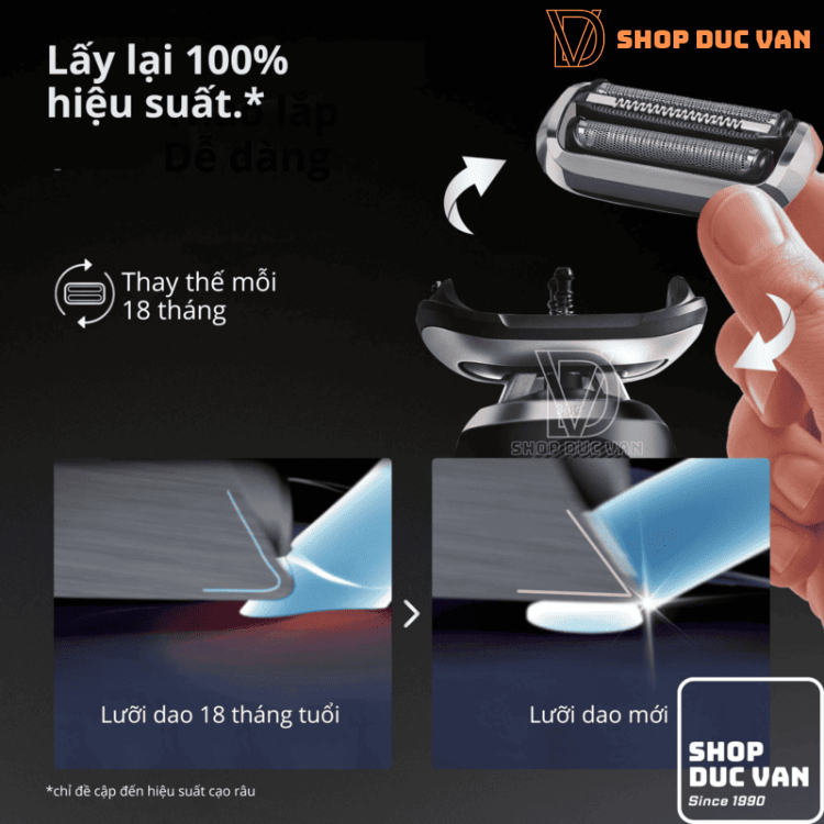 Đầu Cạo Braun 74S Thay Thế Máy Cạo Râu Braun Series 7 7120s 7125s 7127cs 7171cc 7177cc 7175cc 