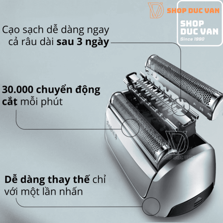 Đầu Lưỡi Cạo Râu Thay Thế Braun 83M Dùng Cho Máy Cạo Râu Series 8 8320s 8325s 8330s 8340s 