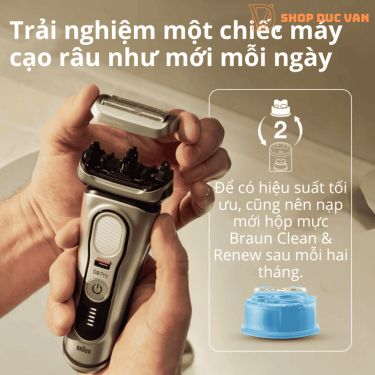 Đầu Cạo Braun 94M Thay Thế Series 9 Pro+ Dòng 9510s 9515s 9517s 9519s 9520s 9525s 9527s 9550s