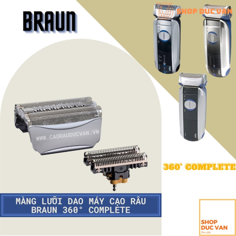 Màng Lưỡi Dao Máy Cạo Râu Braun 360 Complete 8915 8970 8975 8985 8986 8990 8991 8990 8987 8995