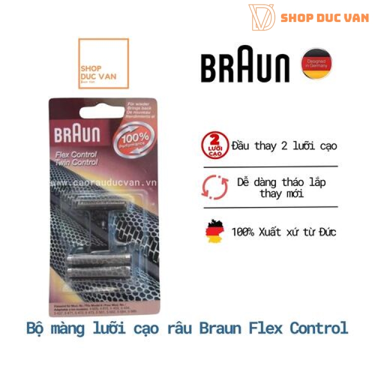Màng Lưỡi Dao Máy Cạo Râu Braun Flex Control 4000 4005 4010 4015 4500 4501 4502 4503 4504 4505 4508 4509 4510 4515 4516 4520 4525