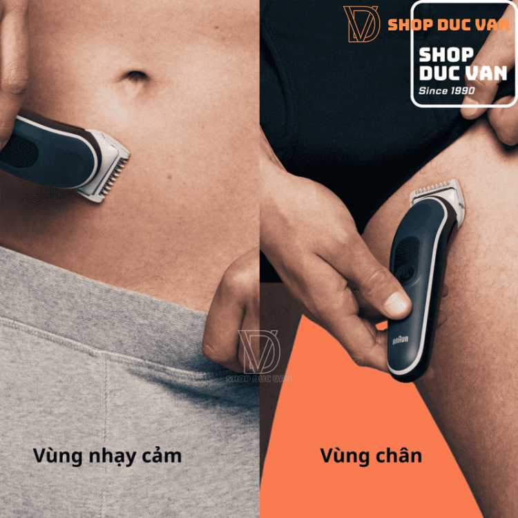 Máy Cạo Tỉa Lông Toàn Thân Braun BG5360 Series 5 Dành Cho Nam Công Nghệ SkinShield An Toàn
