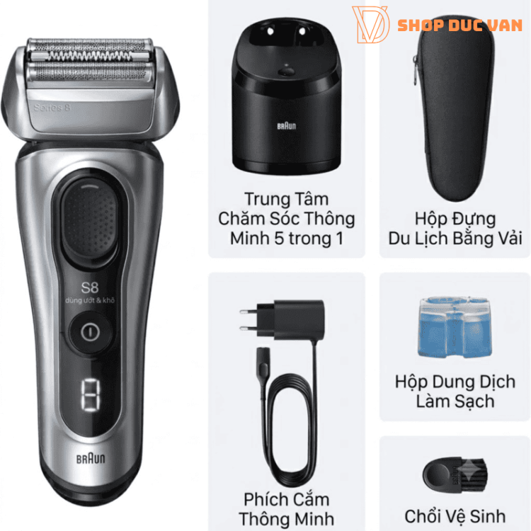 Braun Series 8 8567cc Electric Shaver (Made in Germany) AutoSense Sensor & SmartCare Station