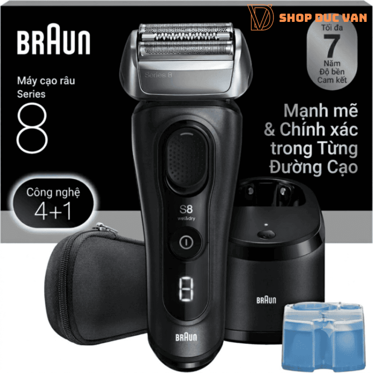 Braun Series 8 8567cc Electric Shaver (Made in Germany) AutoSense Sensor & SmartCare Station