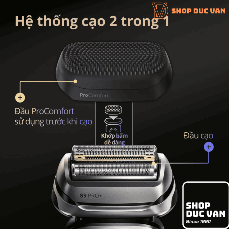 Braun Series 9 Pro+ 9697cc Electric Shaver for Men with ProComfort Head & 5+1 Foil Technology & 6-in-1 SmartCare Center