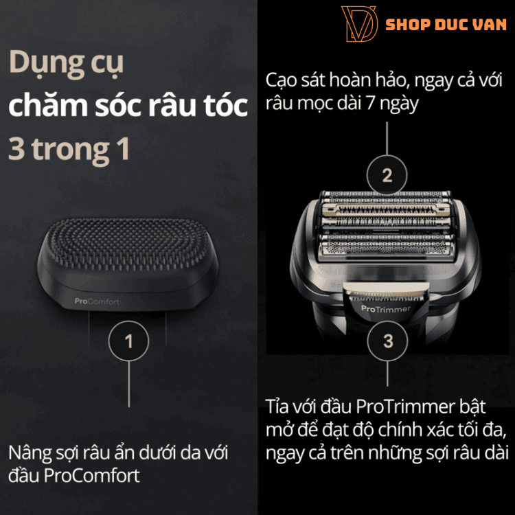 Braun Series 9 Pro+ 9597cc Premium Smart Electric Shaver - Men