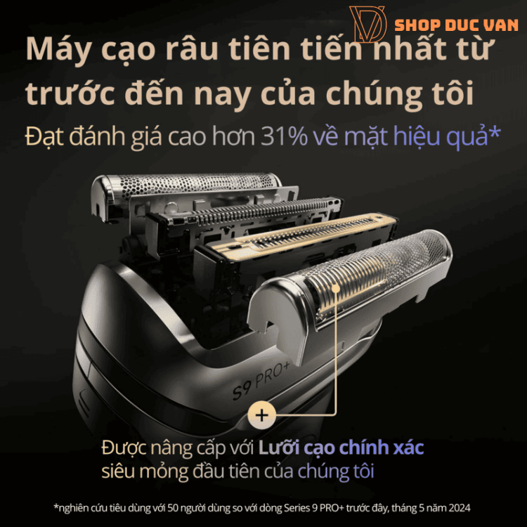 Máy Cạo Râu Braun Series 9 Pro+ 9660ccps Cao Cấp Tích Hợp Đốc Sạc Rửa Tự Động 6in1 Kèm Đầu Cạo Thay Thế