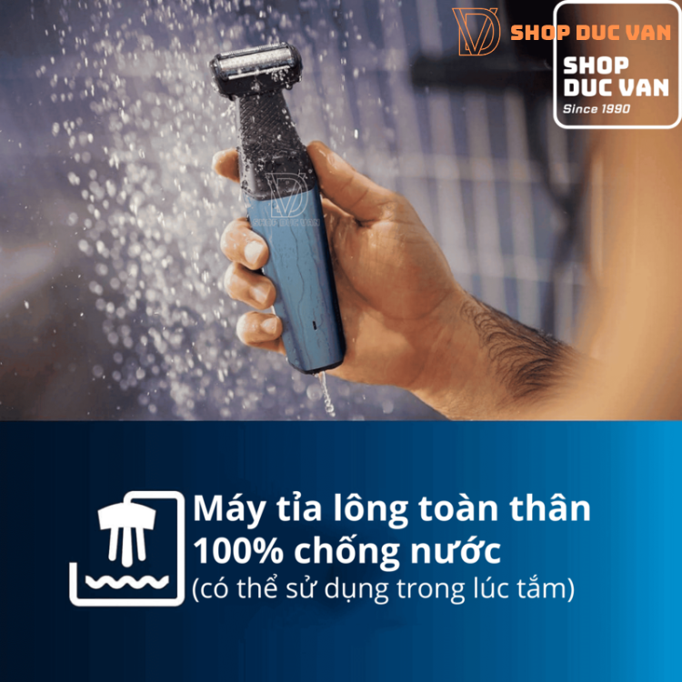 Máy Cạo Lông Toàn Thân Philips Bodygroom BG3027/03 Series 3000 Chống Nước 100%, An Toàn Cho Da Nhạy Cảm