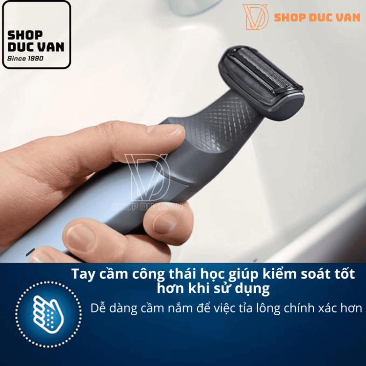 Máy Cạo Lông Toàn Thân Philips Bodygroom BG3027/03 Series 3000 Chống Nước 100%, An Toàn Cho Da Nhạy Cảm