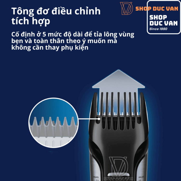 Máy Cạo Và Tỉa Lông Toàn Thân 2 Trong 1 Philips Bodygroom 7000 BG7030/49, Chống Nước, An Toàn Cho Vùng Nhạy Cảm
