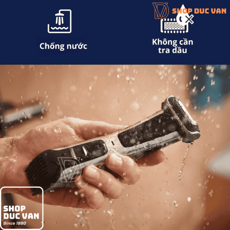 Máy Cạo Lông Toàn Thân Philips Norelco Bodygroom Series 7000 BG7040/42 Dành Cho Nam, Chống Nước, Có Cữ Lược