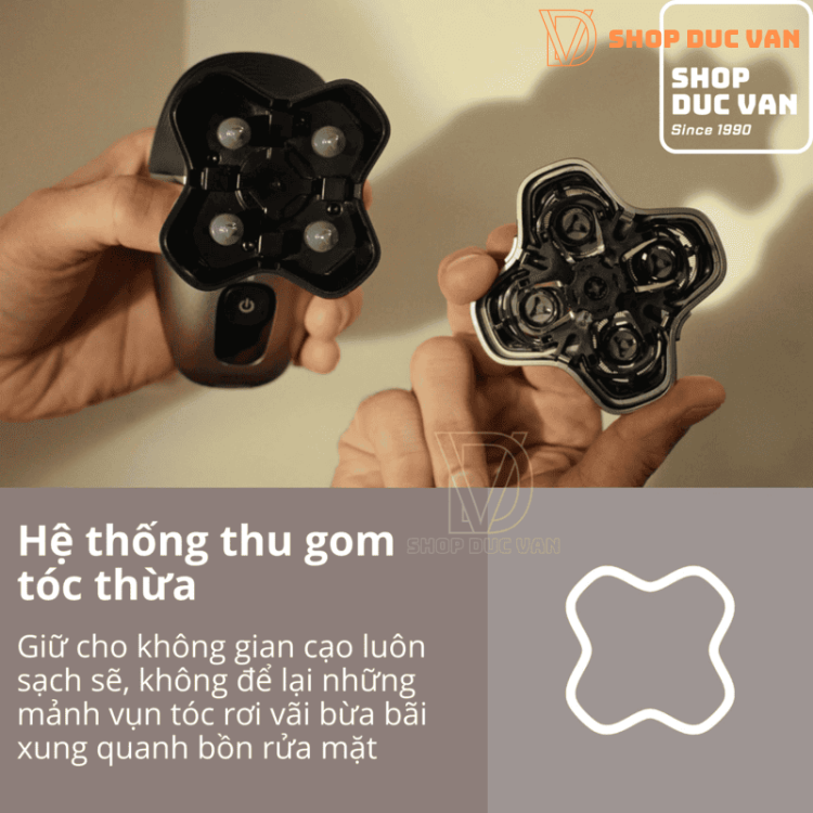 Máy Cạo Đầu Trọc Philips Series 5000 Head Pro HS5980/40 Đầu Cạo Cạo Linh Hoạt 360 Độ Cạo Sát Nhẵn, Dịu Nhẹ Cho Da Đầu