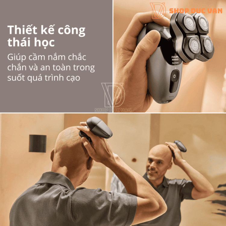 Philips Norelco Head Shaver Pro 7000 Series Electric Shaver HS7980/40 With Automatic Rinsing Station
