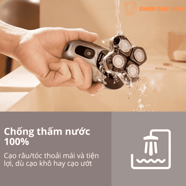 Philips Norelco Head Shaver Pro 7000 Series Electric Shaver HS7980/40 With Automatic Rinsing Station