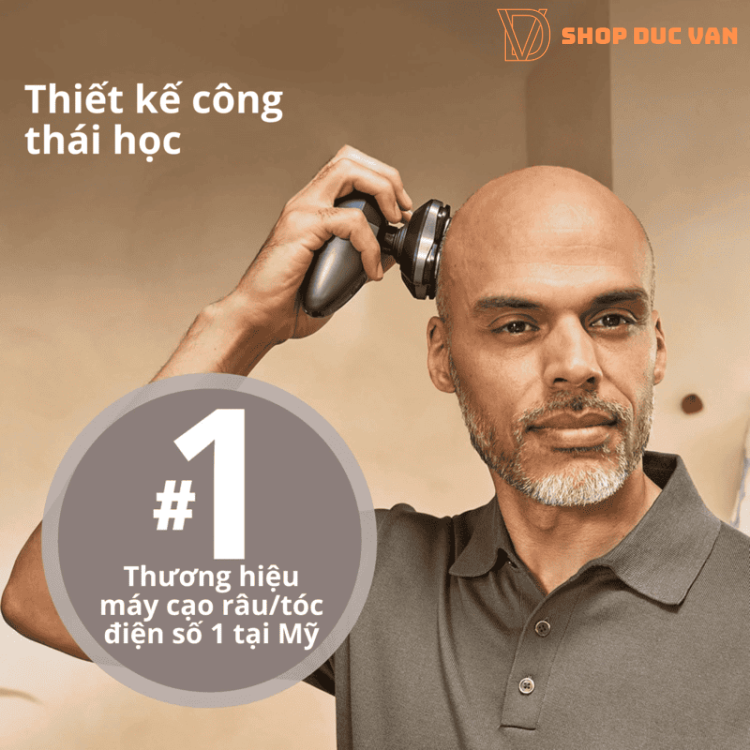 Philips Norelco Head Shaver Pro 7000 Series Electric Shaver HS7980/40 With Automatic Rinsing Station