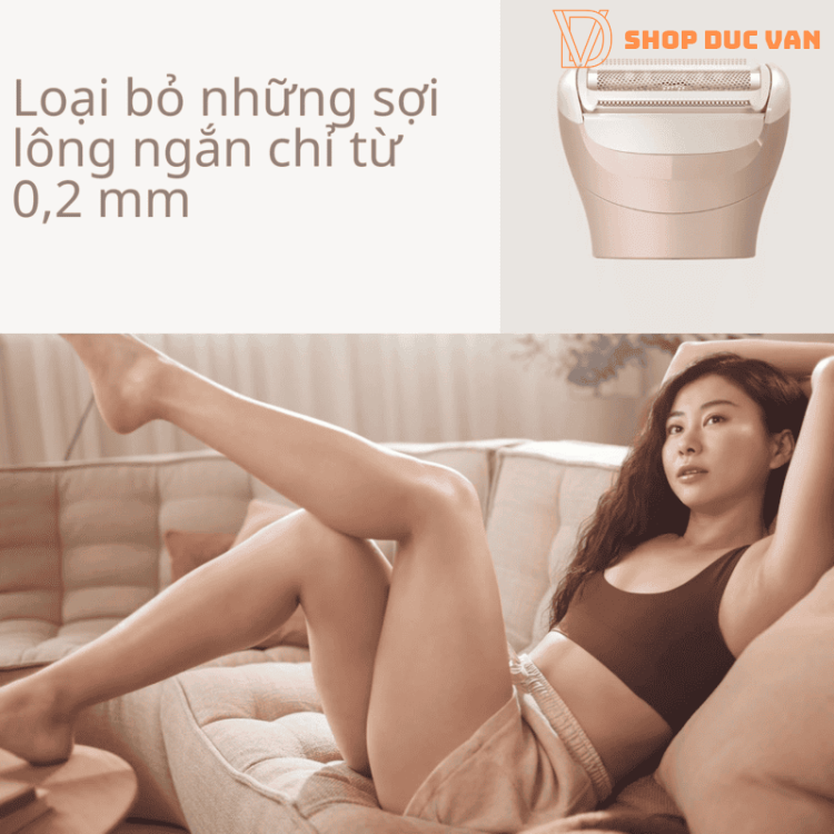 Máy Cạo Lông Nữ Philips Lady Shaver Series 6000 BRL137/00 - Máy Cạo Tỉa Lông Toàn Thân, Vùng Kín Bikini Cao Cấp Chống Nước Khô Và Ướt