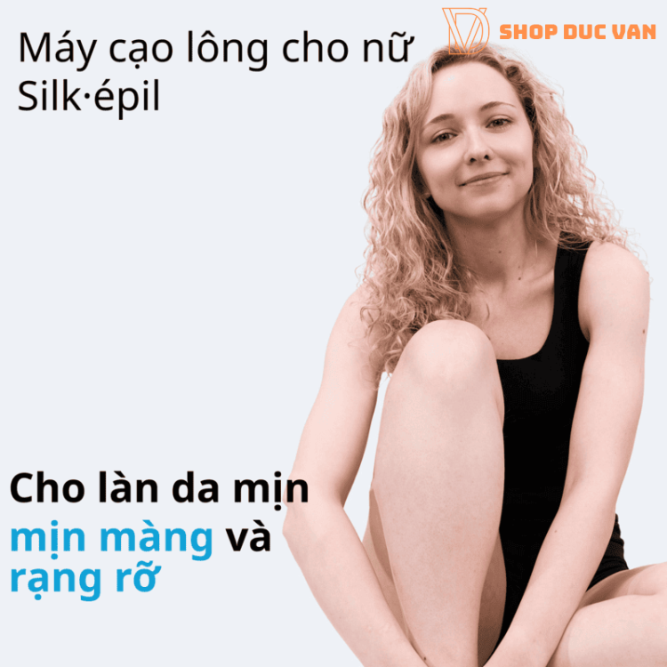 Máy Cạo Lông Nữ Braun Silk-épil Lady Shaver LS5160 - Máy Tỉa Lông Bikini Và Tẩy Tế Bào Chết 3 Trong 1 Khô & Ướt Dùng Pin