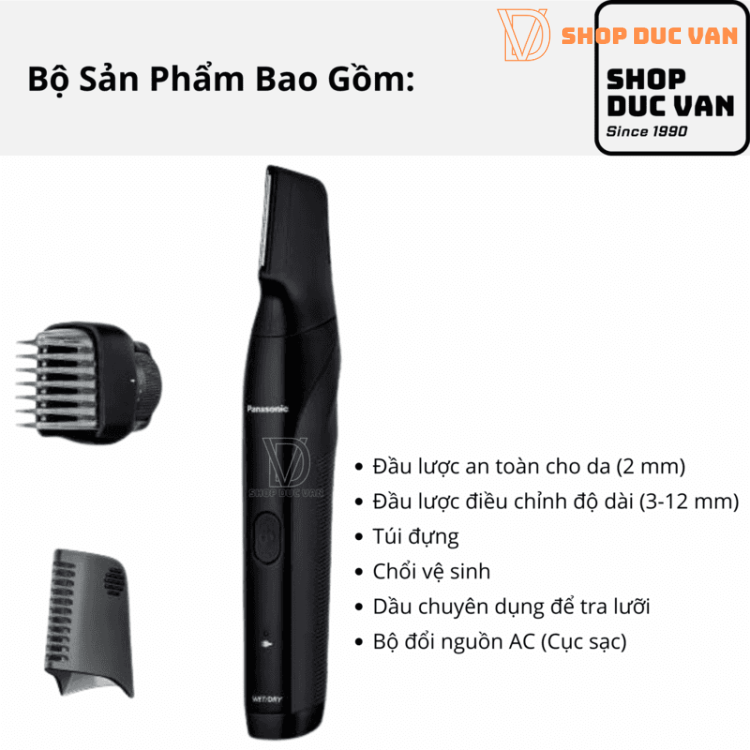 Panasonic ER-GK82: Tông Đơ Tỉa Lông Body Nam Đa Năng An Toàn Cho Vùng Kín, Sạc Nhanh, Hàng Nội Địa Nhật 