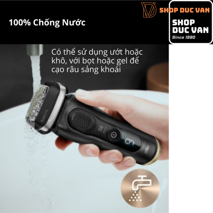 Máy Cạo Râu Braun Series 9 Sport+ Đen 9320cc Kèm Cốc Sạc Rửa