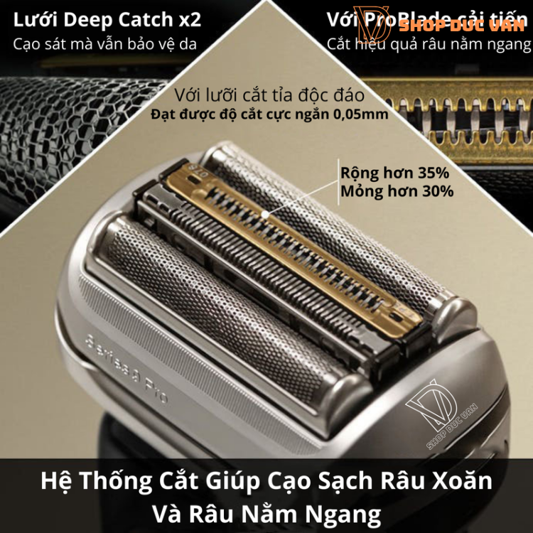 Máy Cạo Râu Braun Series 9 Pro 9450cc Kèm Cốc Sạc Rửa Vệ Sinh 4-In-1