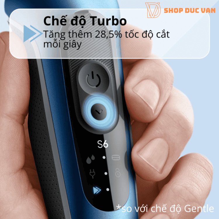 Máy Cạo Râu Braun Series 6 6172cc Công Nghệ SensoFlex Giảm Áp Lực Da, Chế Độ Turbo/Gentle, Chống Nước 100%, Pin 60 Phút Kèm Trạm Làm Sạch Thông Minh SmartCare Center