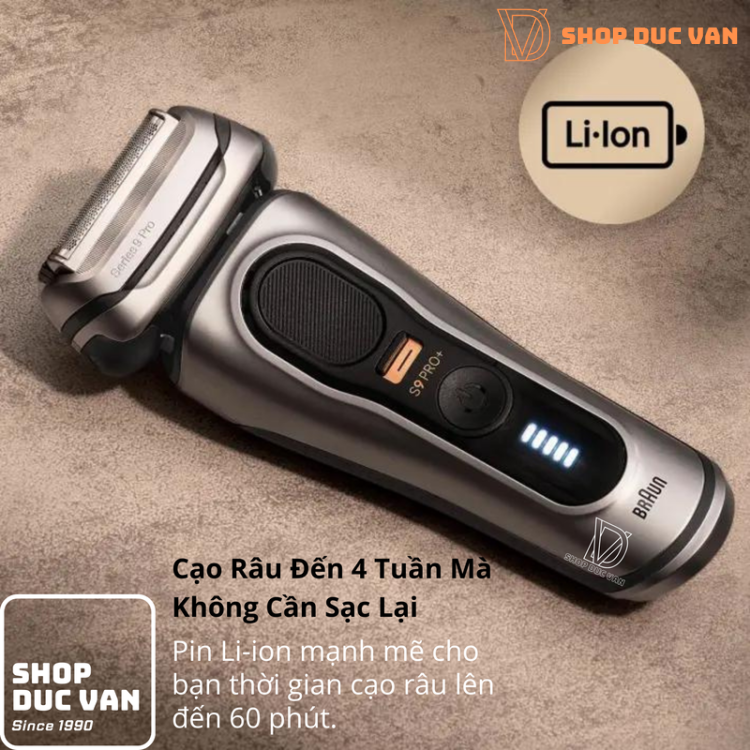 Máy Cạo Râu Braun Series 9 Pro+ 9597cc Kèm Cốc Sạc Rửa Vệ Sinh 6in1 Và Đầu ProComfort