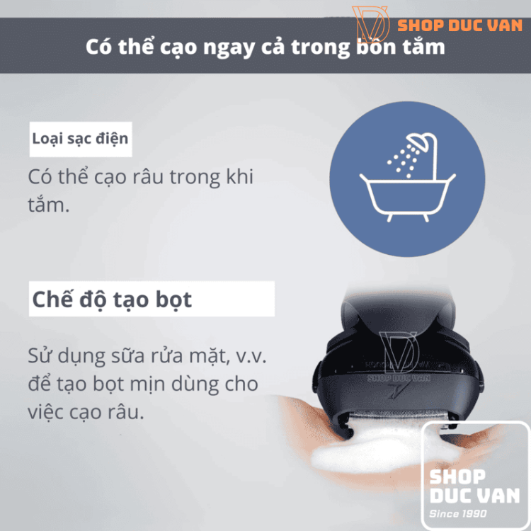 Máy Cạo Râu Panasonic ES-L360W 3 Lưỡi Chân Đế Sạc Cạo Khô Và Ướt Tạo Bọt Tông Đơ Cắt Tóc Mai Mẫu Mới Năm 2024