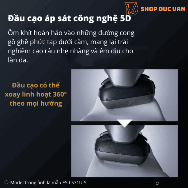 Máy Cạo Râu Panasonic Lamdash 5 Pro ES-L551D 5 Lưỡi Bản Cao Cấp Máy Cạo Râu Khô Và Ướt Cao Cấp Made In Japan