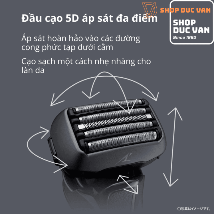 Máy Cạo Râu Panasonic Lamdash ES-NLV5X-K 5 Lưỡi Động Cơ Tuyến Tính & AI+ Cho Da Nhảy Cảm