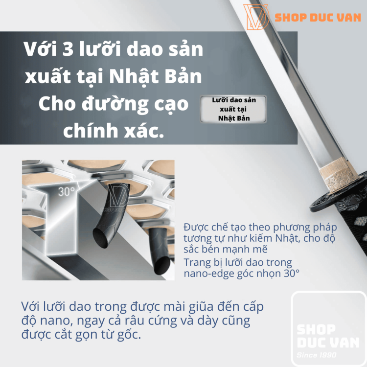 Máy Cạo Râu Panasonic ES-RT1AU 3 Lưỡi Chống Nước Cạo Khô Và Ướt Sạc USB Type C Mẫu Mới Năm 2024
