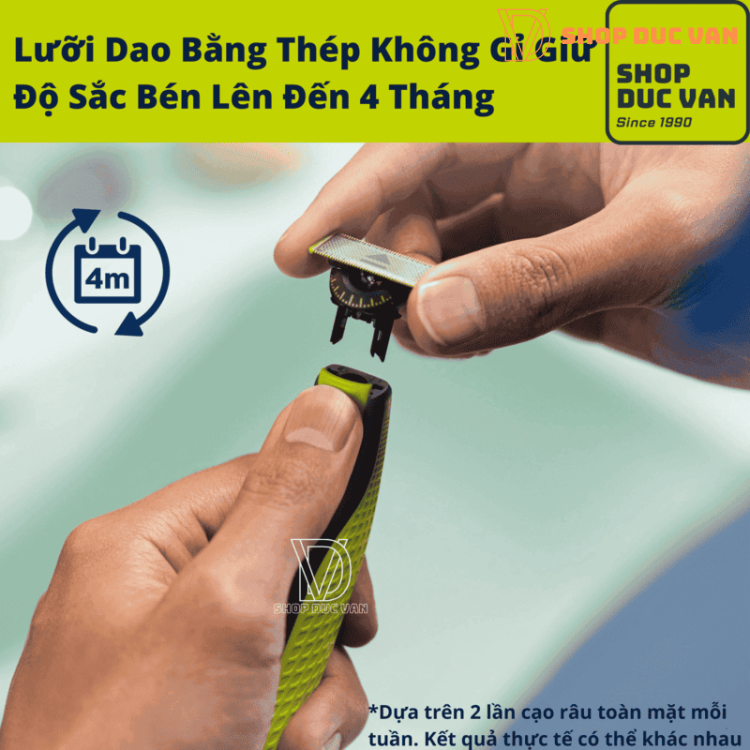 Máy Tỉa Râu Và Lông Toàn Thân Philips Norelco OneBlade 360 Face + Body QP2834/70 - Cạo Khô/Ướt Chống Nước, Pin Li-Ion 60 Phút