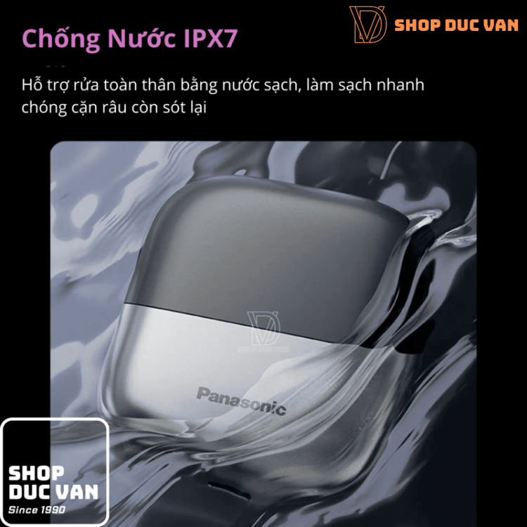 Máy Cạo Râu Panasonic Mini Nhỏ Gọn ES-CM30 Dành Cho Nam Và Nữ Với Hệ Thống Cắt 3 Lưỡi và Sạc USB Type C, Cạo Khô và Ướt