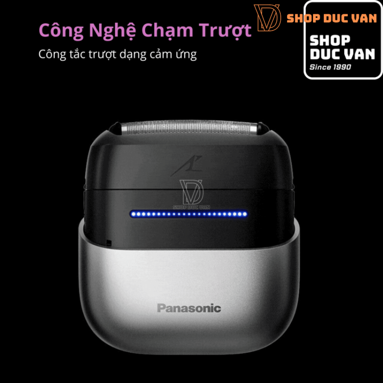 Máy Cạo Râu Panasonic Mini Nhỏ Gọn ES-CM30 Dành Cho Nam Và Nữ Với Hệ Thống Cắt 3 Lưỡi và Sạc USB Type C, Cạo Khô và Ướt