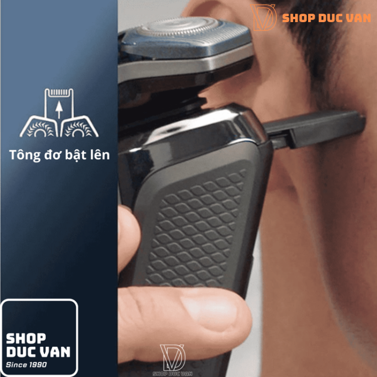 Máy Cạo Râu Philips Norelco S9606/80 Cạo Khô Và Ướt Series 9400 Với Lưỡi Dao Kép Dual SteelPrecision, Công Nghệ SenseIQ