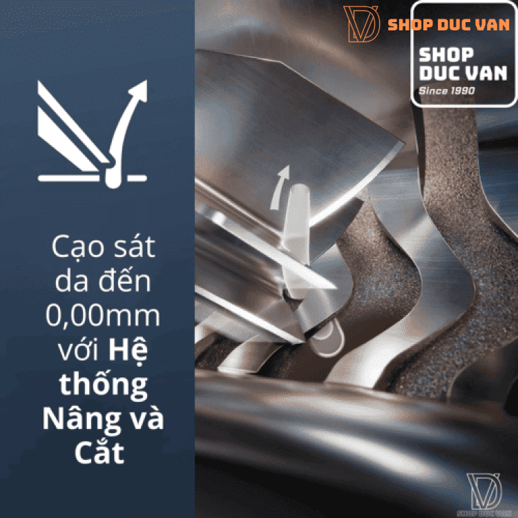 Máy Cạo Râu Cao Cấp Philips Norelco S9000 Prestige SP9872/86 Advanced SenseIQ với Đế Sạc Qi, Tông Đơ Chấn Viền Chính Xác và Hộp Đựng Cao Cấp
