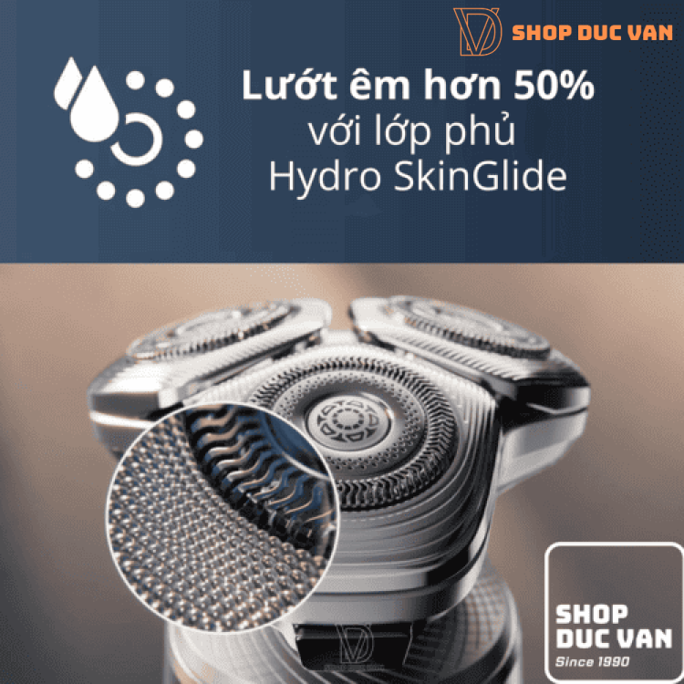 Máy Cạo Râu Cao Cấp Philips Norelco S9000 Prestige SP9872/86 Advanced SenseIQ với Đế Sạc Qi, Tông Đơ Chấn Viền Chính Xác và Hộp Đựng Cao Cấp
