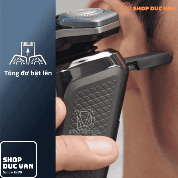 Máy Cạo Râu Philips S9986/50 Series 9000 Công nghệ SkinIQ, Cạo Khô và Ướt, Đầu Xoay 360-D Cạo Sát Vượt Trội Cho Da Nhạy Cảm Hiệu Quả trên Râu 5 Ngày