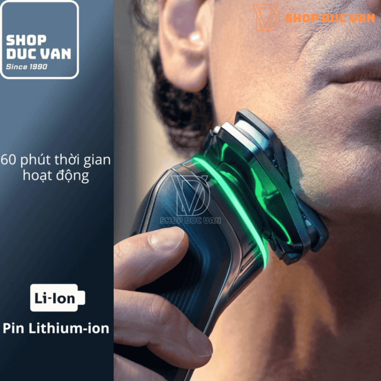 Máy Cạo Râu Philips S9986/50 Series 9000 Công nghệ SkinIQ, Cạo Khô và Ướt, Đầu Xoay 360-D Cạo Sát Vượt Trội Cho Da Nhạy Cảm Hiệu Quả trên Râu 5 Ngày