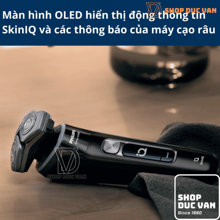 Máy Cạo Râu Philips S9986/50 Series 9000 Công nghệ SkinIQ, Cạo Khô và Ướt, Đầu Xoay 360-D Cạo Sát Vượt Trội Cho Da Nhạy Cảm Hiệu Quả trên Râu 5 Ngày