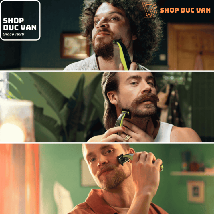 Philips OneBlade Face 360 QP2724/70 Electric Shaver - Anti-Irritation Beard Trimmer & Edger, Waterproof (5-in-1 Comb)