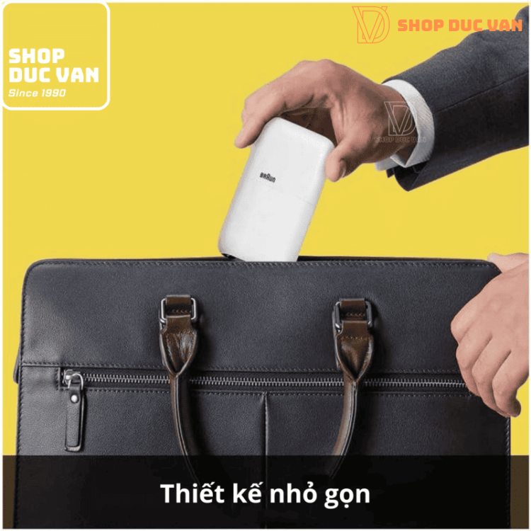 Máy Cạo Râu Braun Mini M-1011 Nhỏ Gọn, Chống Nước, Sạc Nhanh 