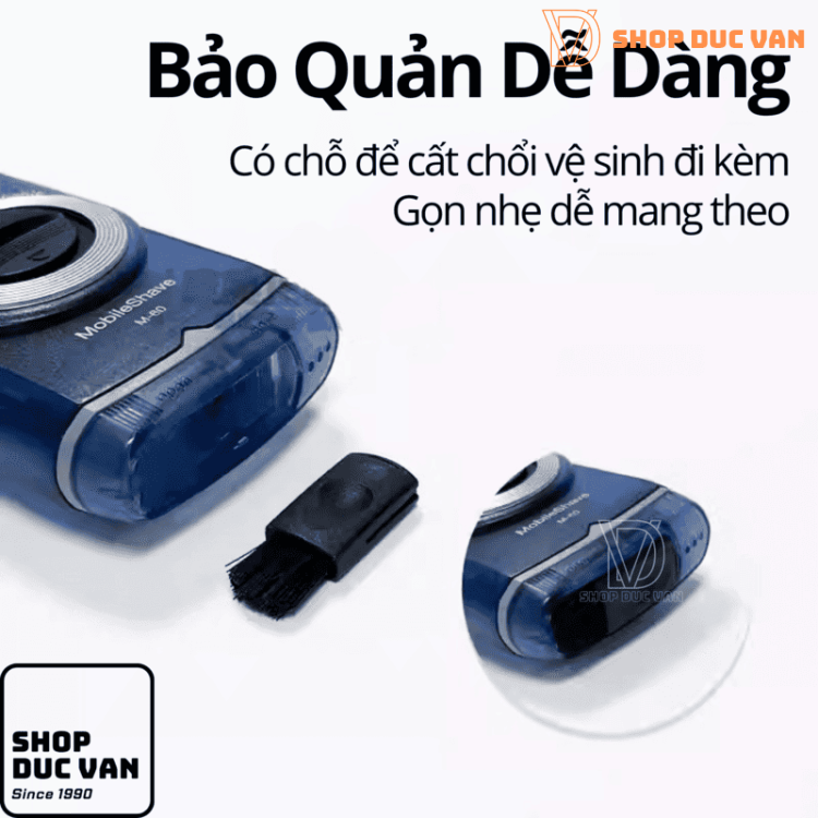 Máy Cạo Râu Mini Braun M60s Dùng Pin Tiểu AA