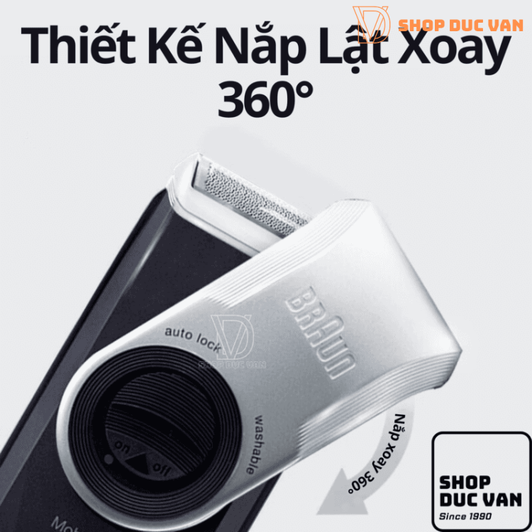 Máy Cạo Râu Mini Braun M60s Dùng Pin Tiểu AA