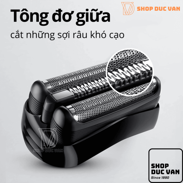 Máy Cạo Râu Braun Series 3 310s Cạo Khô & Ướt Kèm Đầu Tỉa Chính Xác