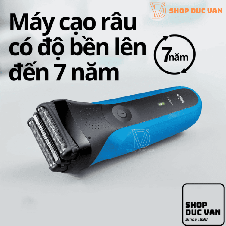Máy Cạo Râu Braun Series 3 310s Cạo Khô & Ướt Kèm Đầu Tỉa Chính Xác